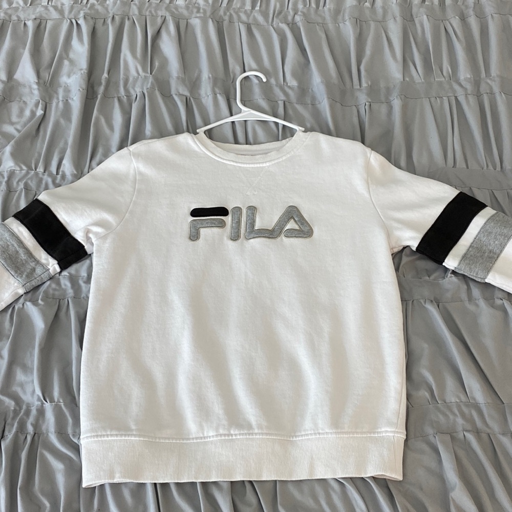 White FILA Longsleeve Sweater